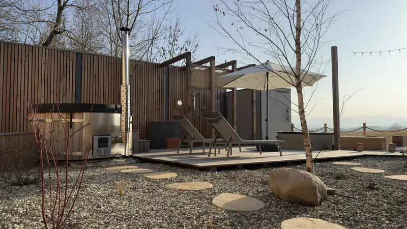 Wellness zóna — vířivka a sauna na jaře